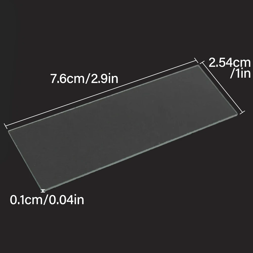 5Pcs 1mm Thickness Cavity Glass Coverslips Single Concave Microscope Glass Slides Reusable Laboratory Blank Sample Cover Glass