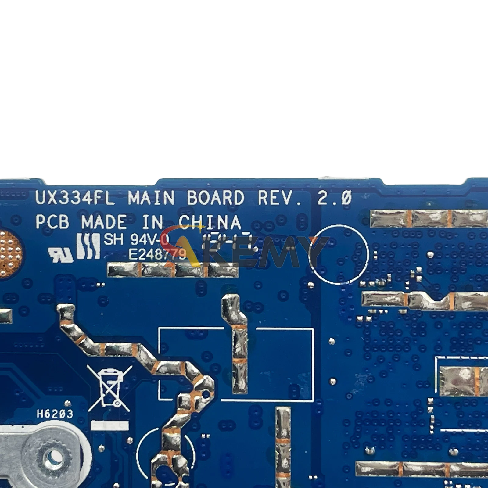 Placa-mãe para laptop UX334FL, placa principal para ASUS ZenBook UX334F U3600F UX463FL U4600F UX334FL com 10a geração I3 i5 i7 100% testes OK