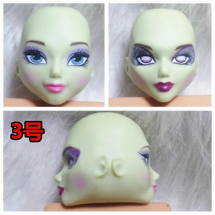 Rare Collection Makeup monsters high school Ever After High Doll Head Girl Dressing DIY Toy Parts Children Favor dongcheng