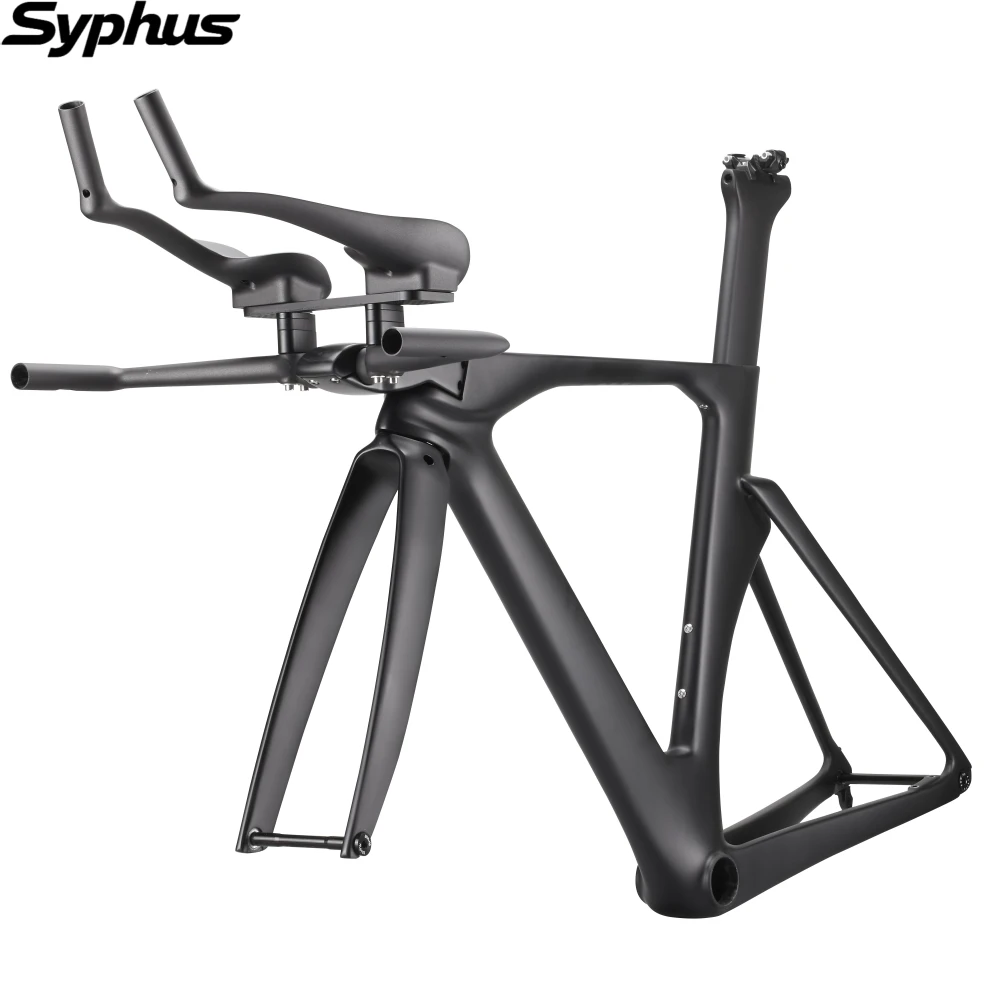 سيفوس الكربون TT الإطار مكبح قرصي الترياتلون إطار دراجة هوائية BB386 الكربون TT الدراجة الداخلية كابل الوقت محاكمة دراجة الإطار دراجة الطريق #2