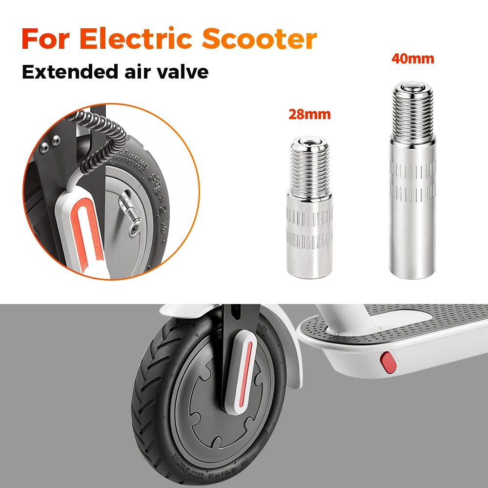Verlängerung Luftventil Adapter für Xiaomi M365 / 1S / Pro Max G30 G30D Elektroroller Motorrad Aufblasbare Reifendüse Teile – Detail 5