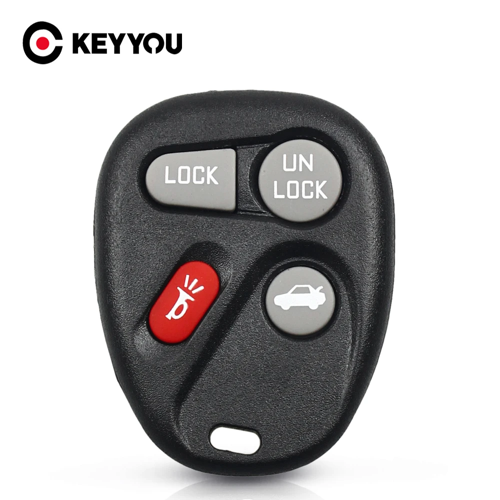 KEYYOU 4 zamiennik z przyciskami pilot zdalnego sterowania obudowa kluczyka do samochodu Shell FOB dla GMC BUICK CADILLA CHEVROLET OLDSMOBILE PONTIAC