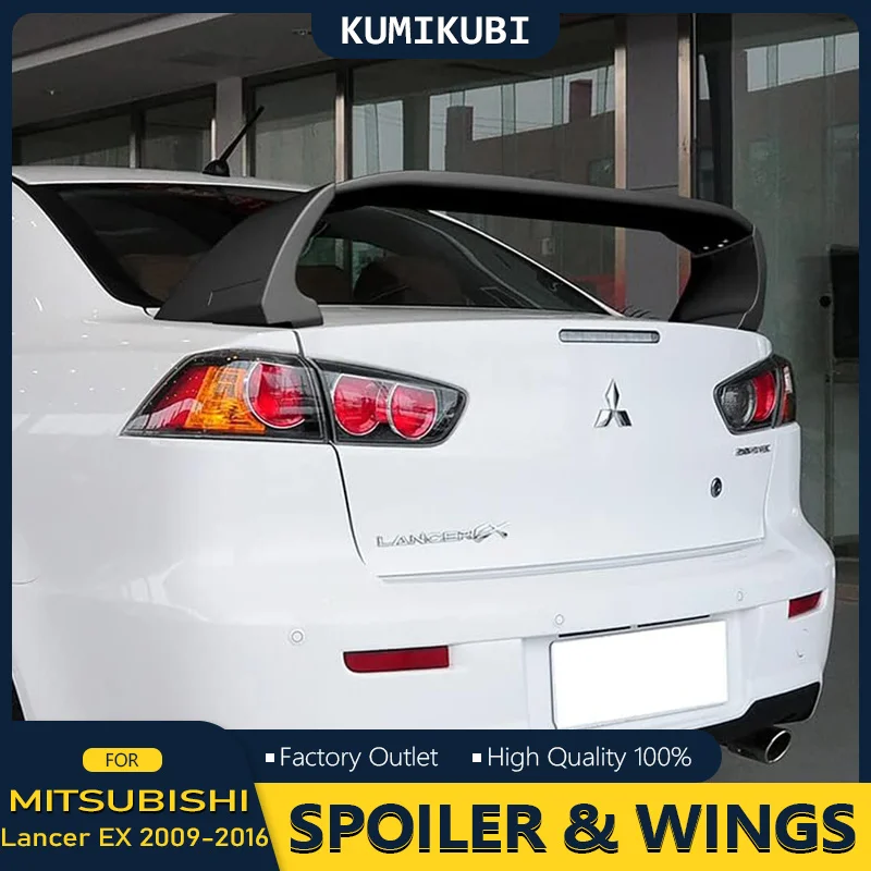 For Mitsubishi Lancer EX Evo 2009 2010 2011 2012 2013 2014 2015 2016 ABS Plastic Unpainted Color Rear Trunk Wing Lip Spoiler