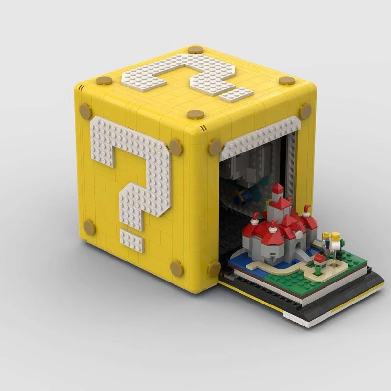 2002pcs MOC Magi Cube Frame Mariosed Model Building Blocks Architecture Assemble Idea Brick Kids Christmas Gifts Toy Birthday