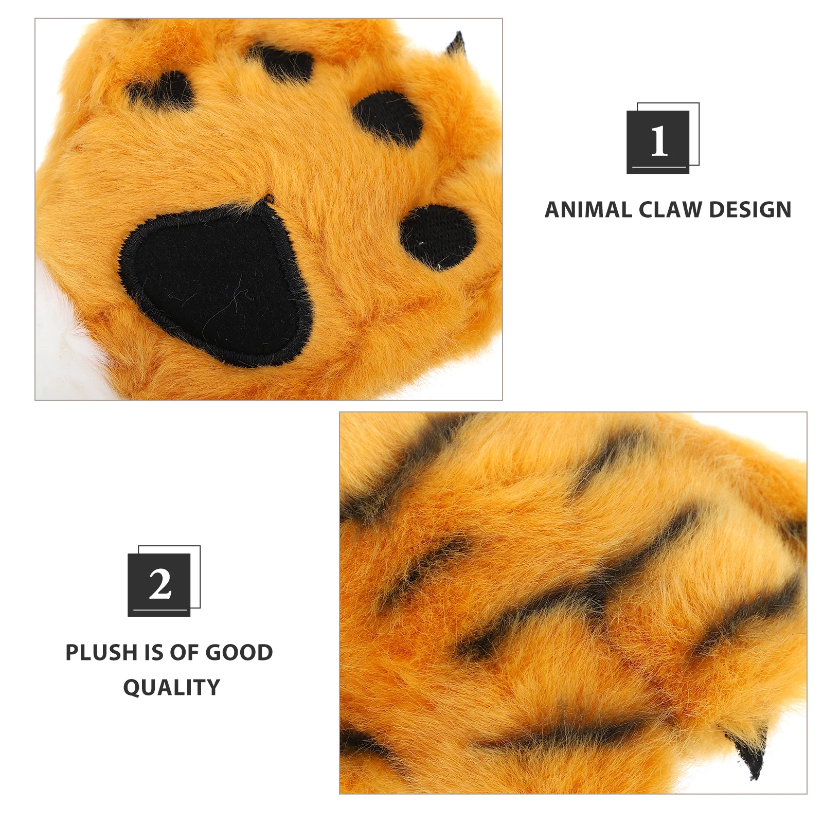 1개 시뮬레이션 발톱 펜던트 귀여운 동물 발 모양 열쇠고리 부드럽고 편안한 장식 아이들 침실 자동차 핸드폰 가방용