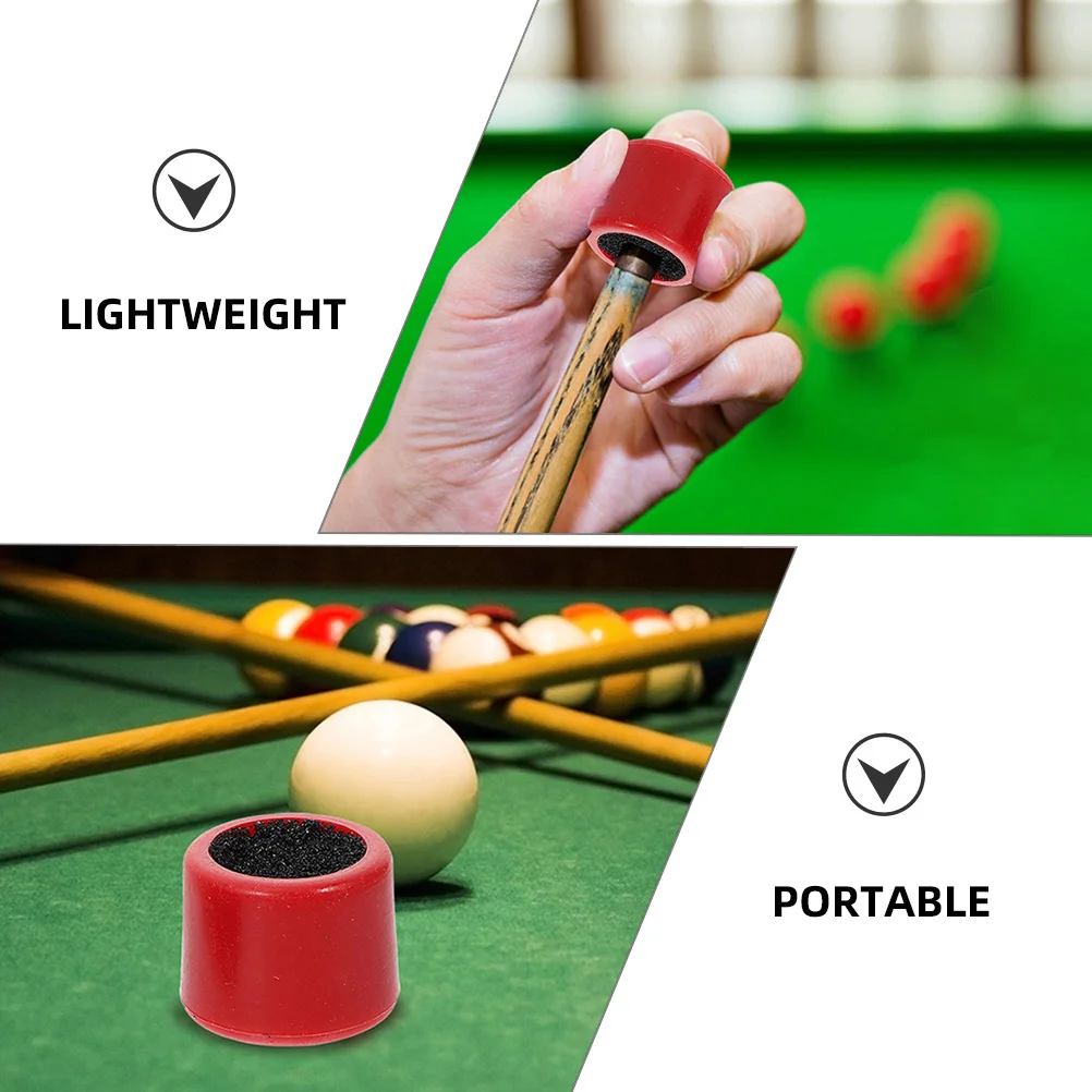 

6Pcs Pool Cue Tip Shaper Durable Plastic Burnisher Repair File Tool for Billiard Cue Maintenance Plastic Burnisher