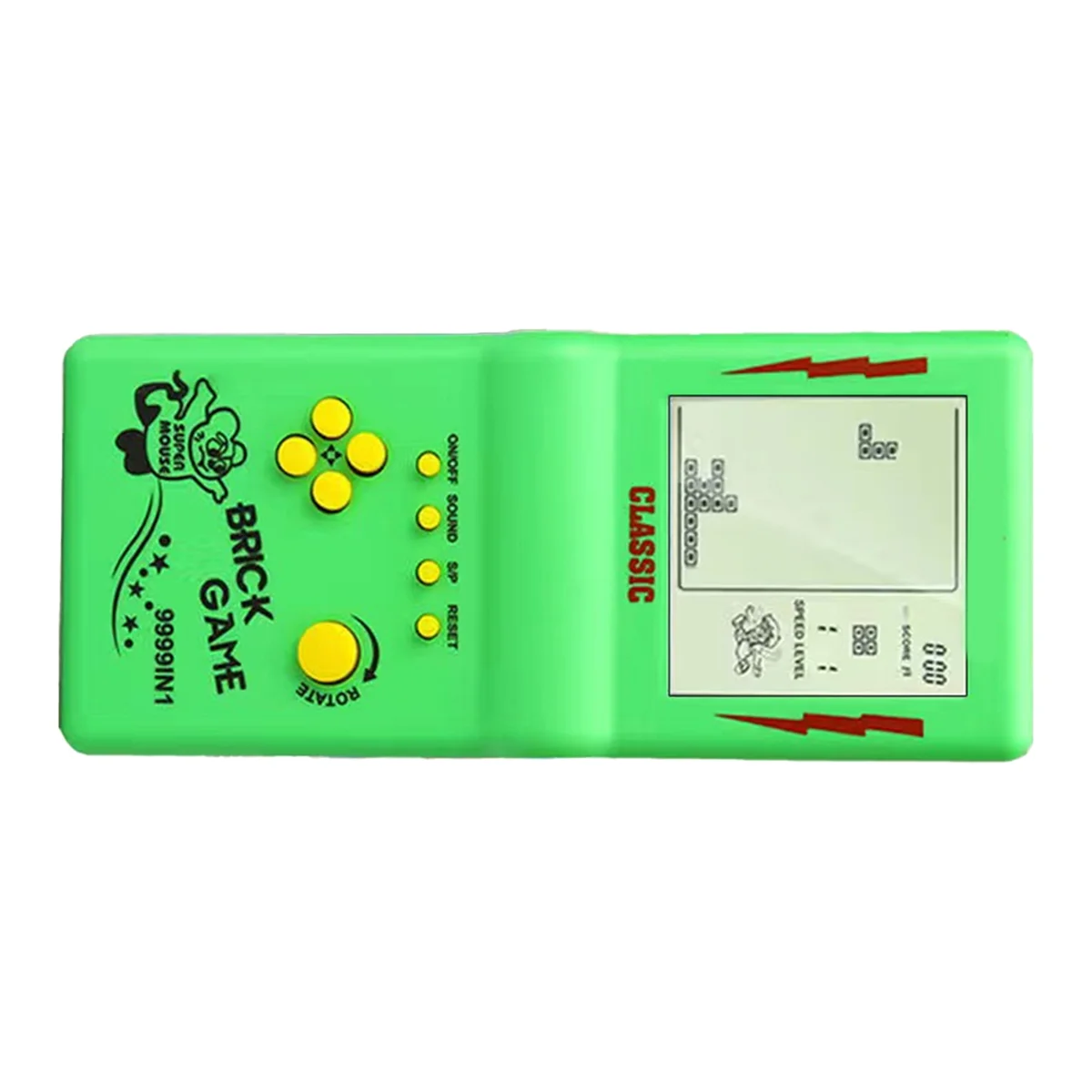 A45U Nostalgic Pocket Game Classic Retro Handheld Game Players for Console Children'S Machine Kids Puzzle Toys Green