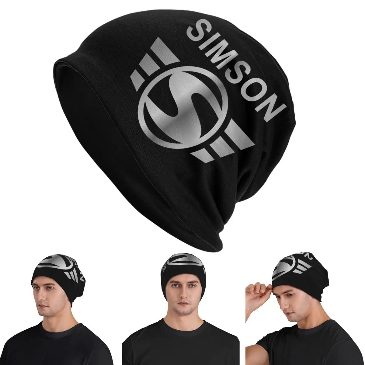 

Vintage Simson Skullies Beanies Hats Warm Autumn Winter Outdoor Cap Knitted Bonnet Caps for Unisex Adult