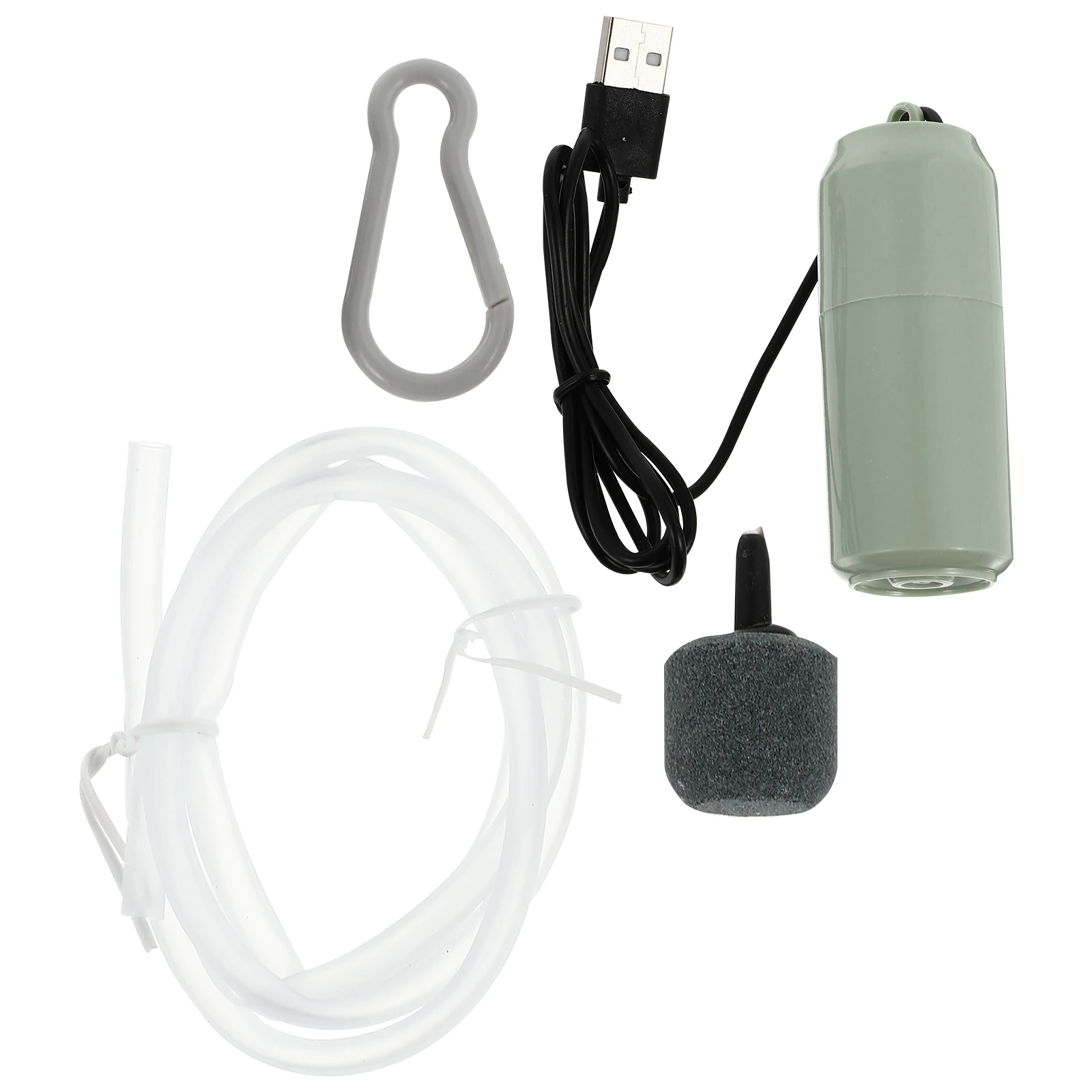 

1 set Mini Oxygen Pump for Aquarium Small Fish Tank Aerator USB Bubbler Portable Pink ABS Copper Lightweight Durable Gardening