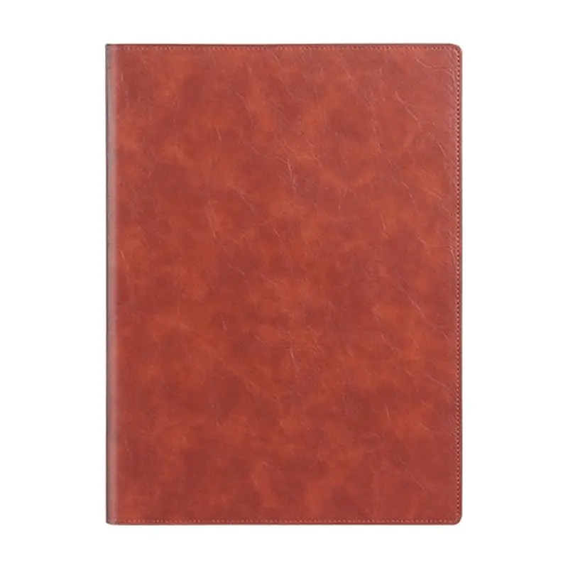 ●A4 Leather Portfolio Foldermeeting Folderdesk Organizer Magnetic Clip Folder Multifunctional Document Holder Desk Organizer