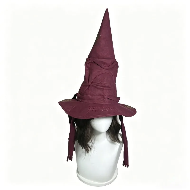 Halloween Witch Wizard Hat Cosplay Costume Headpiece Holiday Party Masquerade Stage Performance Decorative Accessory