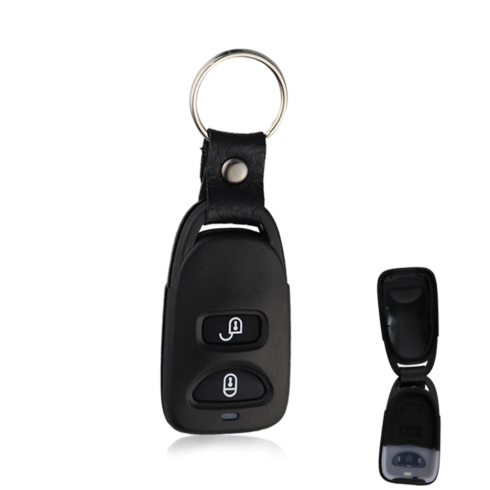 交換用車リモートキーフォブ 2 ボタンヒュンダイサンタフェ 2005-2009 ツーソンサンタ 2005-20011 自動ハウジングキーホルダー