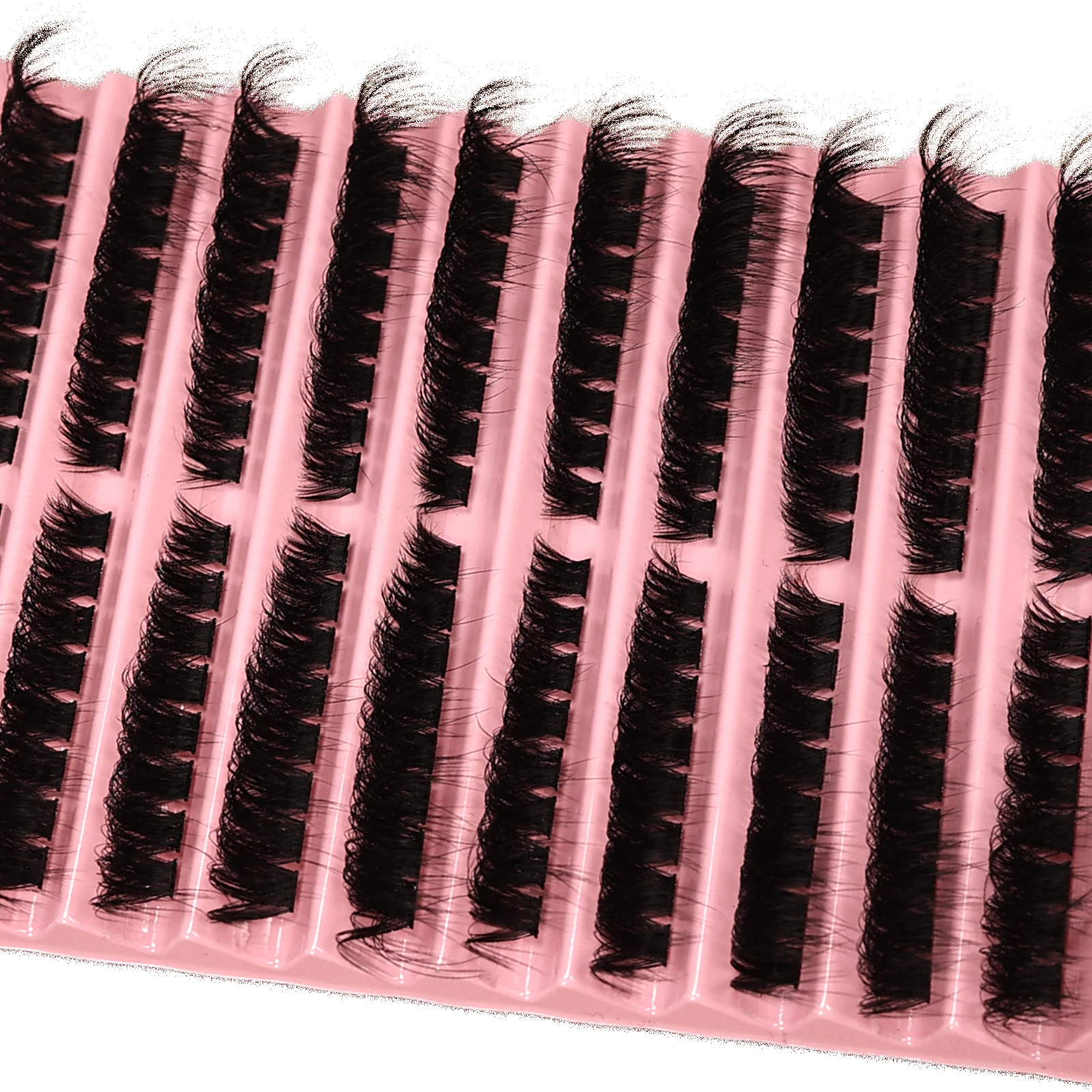 Flauschige Manga-Fox-Eye Einzelwimpernverlängerungen D-Curl DIY Falsche Wimpern für Party und Cosplay-Make-up – Detail 5