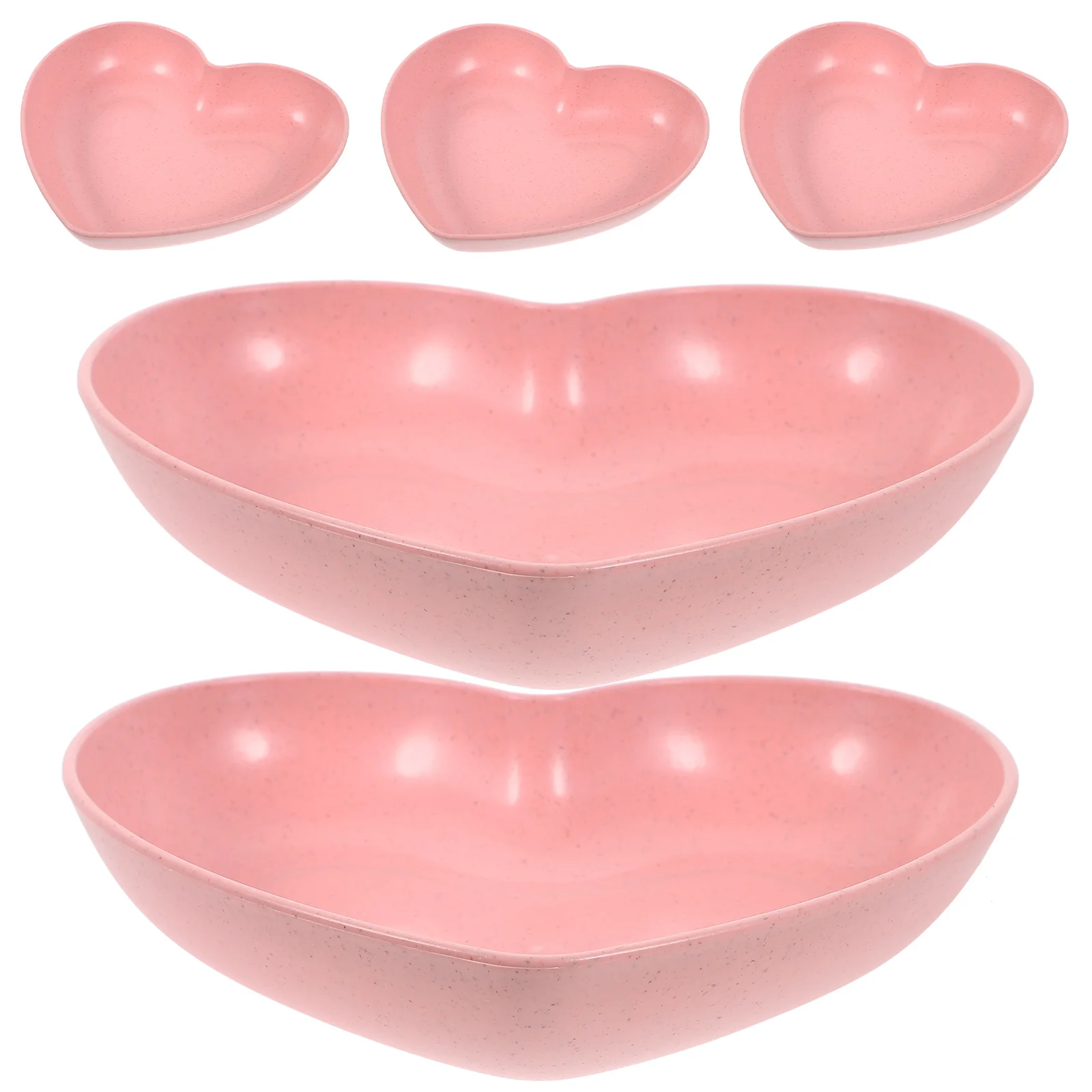 

5Pcs Hermit Crab Water Bowl Heart Shape Durable Reptile Feeding Dish Anti-Spill Small Reptile Water Dish Feeding Supplies