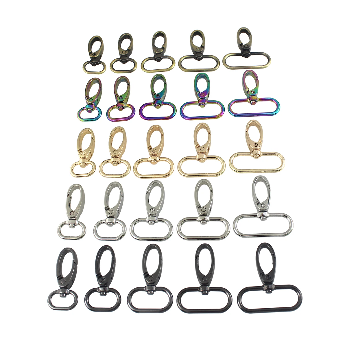 

Metal Snap Hook Swivel Eye Trigger Clip Clasp For Leather Craft Bag Strap Belt Webbing gold/silver/bronze/gun-metal