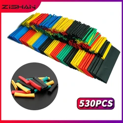 ZISHAN 튜브 내열성 튜브 포장 키트, 전기 연결 와이어 케이블 절연 슬리브, 열수축 튜브, 127-530pcs