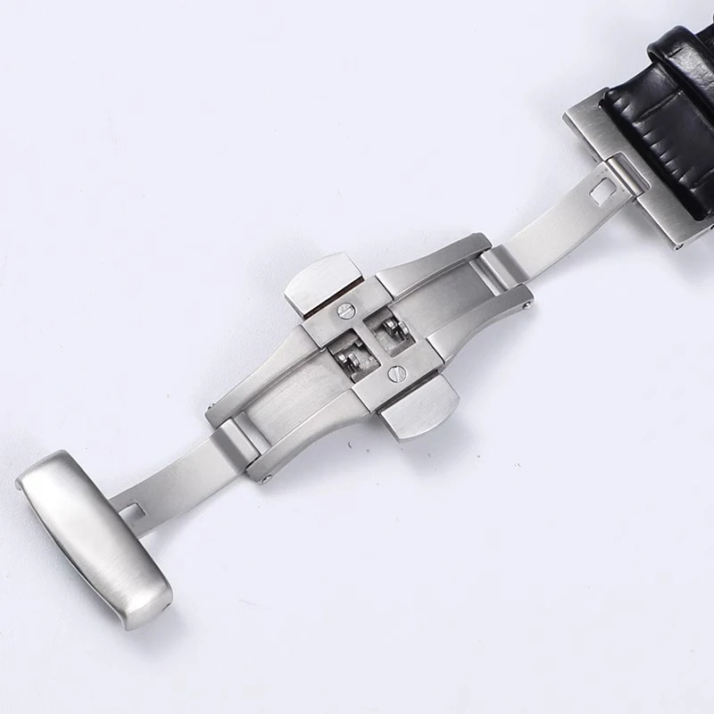 Vintage Genuine Leather Watch Strap Curved End Bamboo Joint Texture Replacement For Tissot Couturier T035.407 T035.617 T035.627