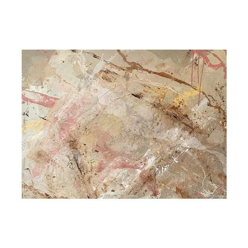 Oil painting flower abstract floor painting pure hand-painted dopamine porch hanging painting sofa background wall decoration