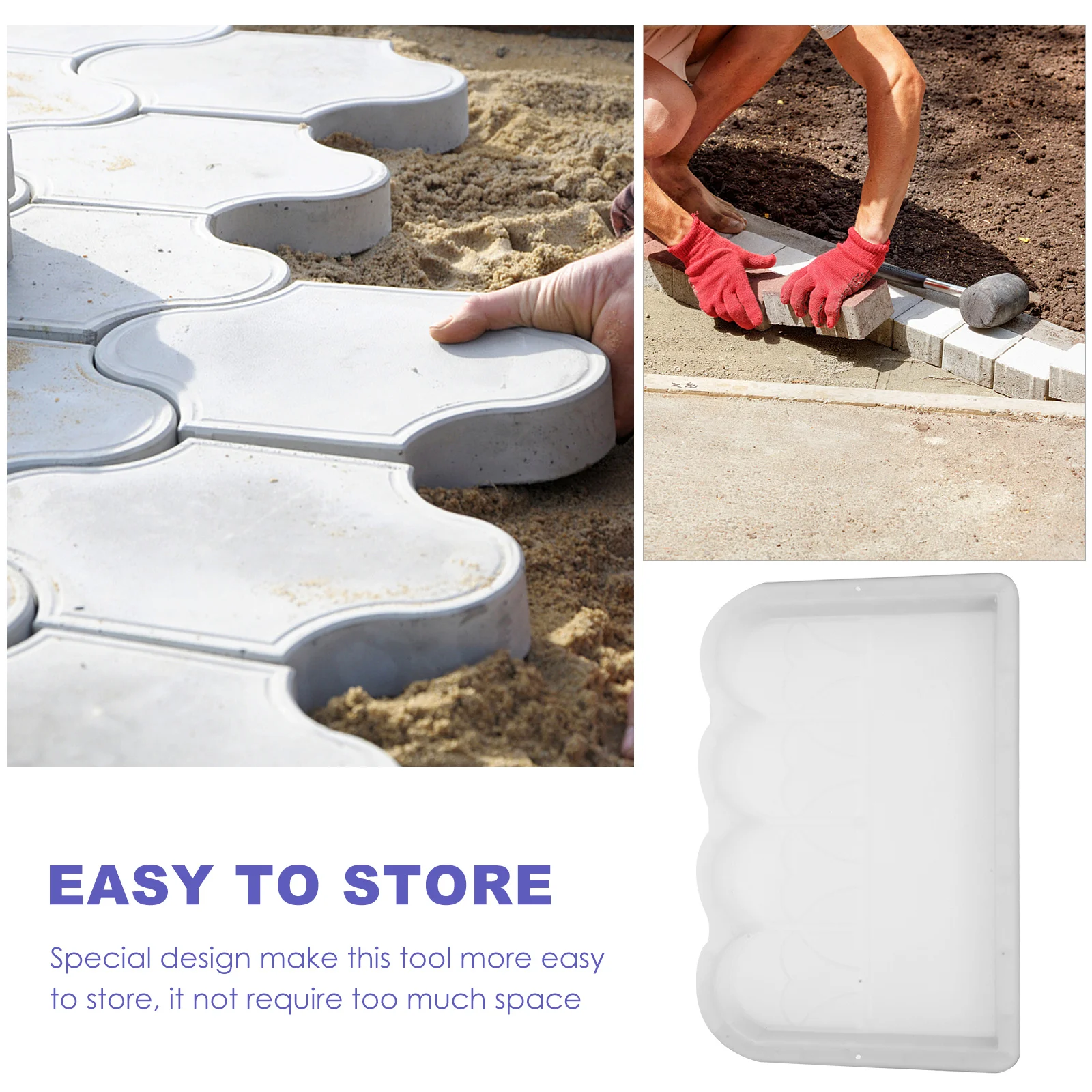 

Fence Mold Patio Garden with Stone Outdoor Craft Fences Cement Multipurpose