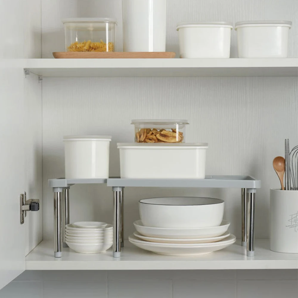 رف تخزين قابل للسحب للمطبخ، رف تخزين زجاجات التوابل، رف توابل، رف توابل مزدوج الطبقة على سطح الطاولة