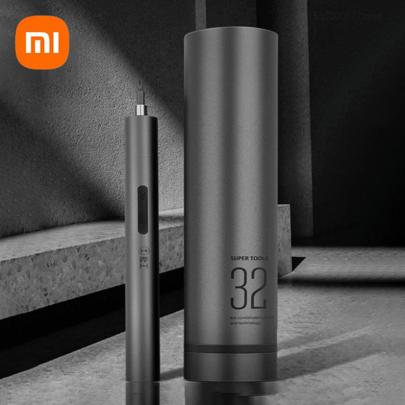 Xiaomi Electric Screwdriver Set Rechargeable Lithium Battery Screwdriver Kits with LED Light Repair Electric Kit Portable Tool