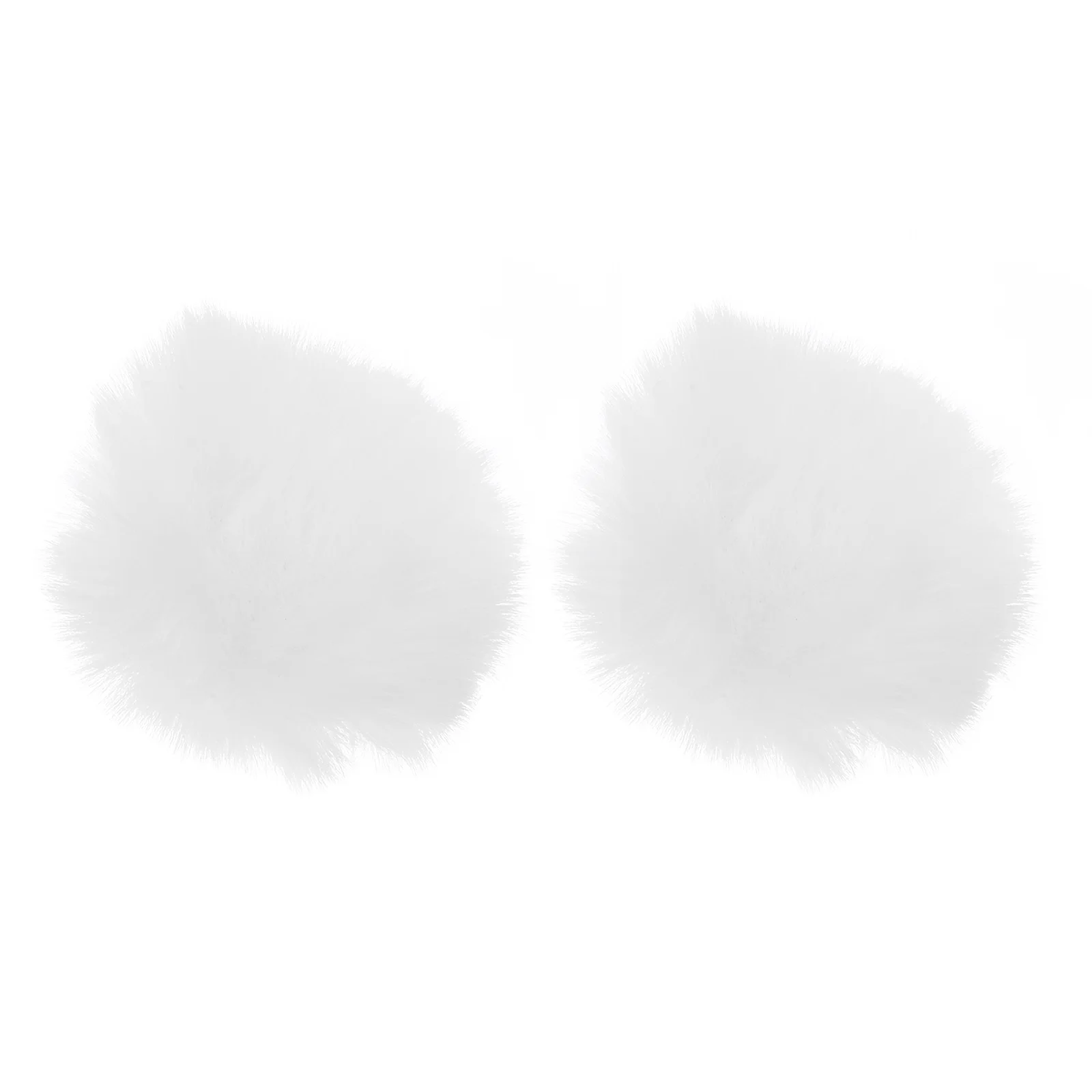 

2 Pcs White Decor Shoe Accessories Clips for Women High Heels Pompom Sandals Ornaments Buckle Decorative Women's