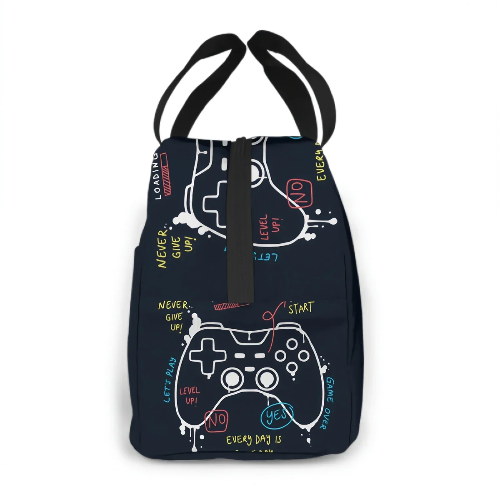 Lancheira Isolada para Mulheres e Homens, Decoração do Quarto Gamer, Lunch Bag, Recipientes de Piquenique, Compras, Escritório, Escola