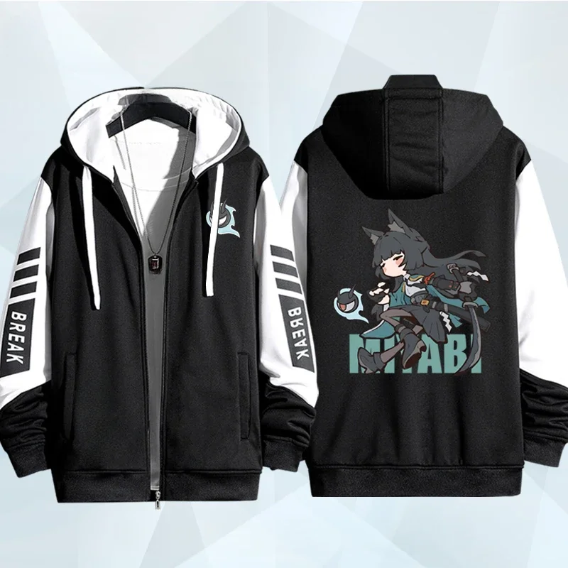 

Аниме Zenless Zone Zero 3D принт на молнии женская/мужская толстовка с капюшоном ZZZ ZZZERO Hoshimi Miyabi косплей куртка на молнии с капюшоном