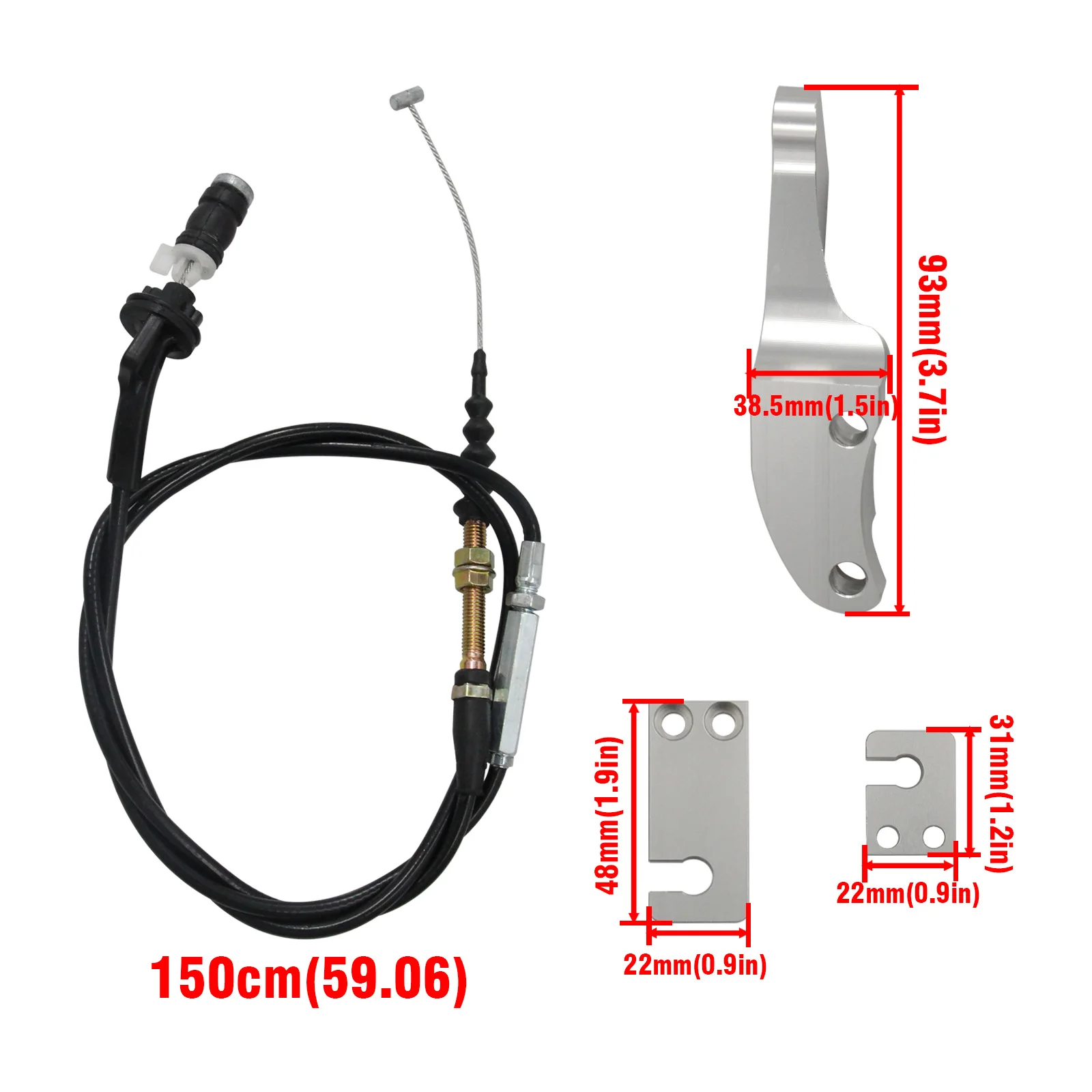 Racing Car Accessories Throttle Cable + Throttle Cable Bracket For Honda Civic 1992-2000 For Integra 1994-2001