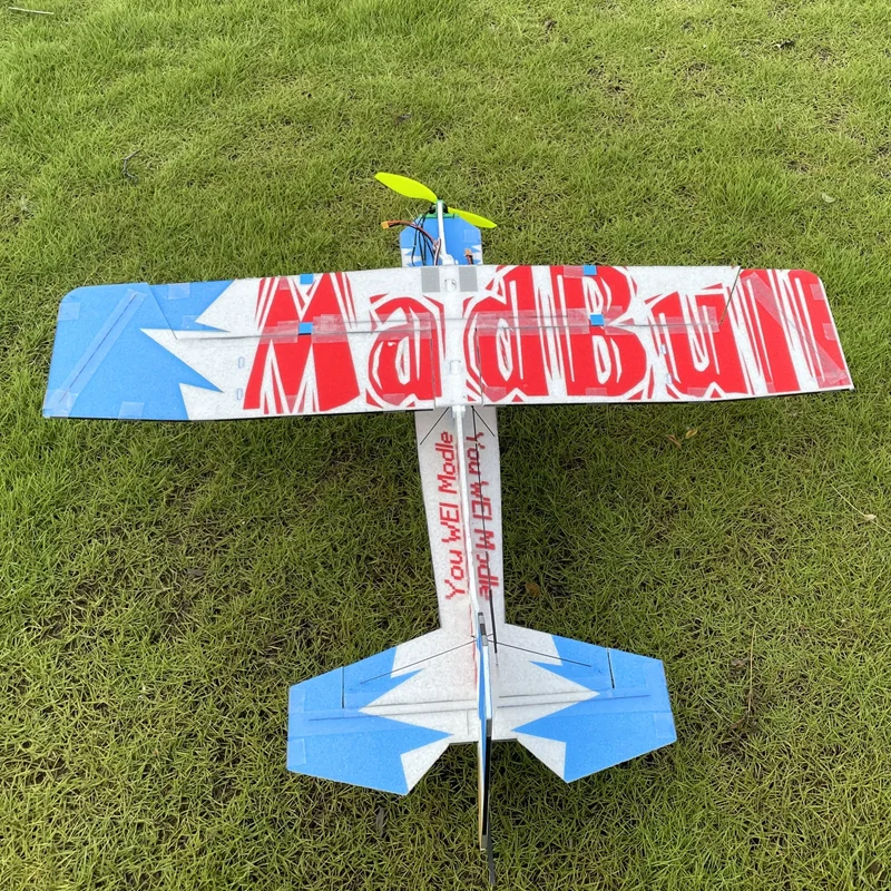 Mad Bull High Wing Rc Airplane 5mm Thick Epp 3d Aerobatic Fixed Wing Stunt Aircraft Lightweight Flexible Indoor Outdoor Flying