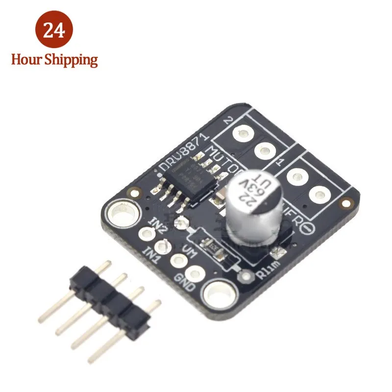 DRV8871 Brushed DC Motor Driver Board H-Bridge 6.5V-45V PWM Controller Module 3.6A Current Sense for Arduino