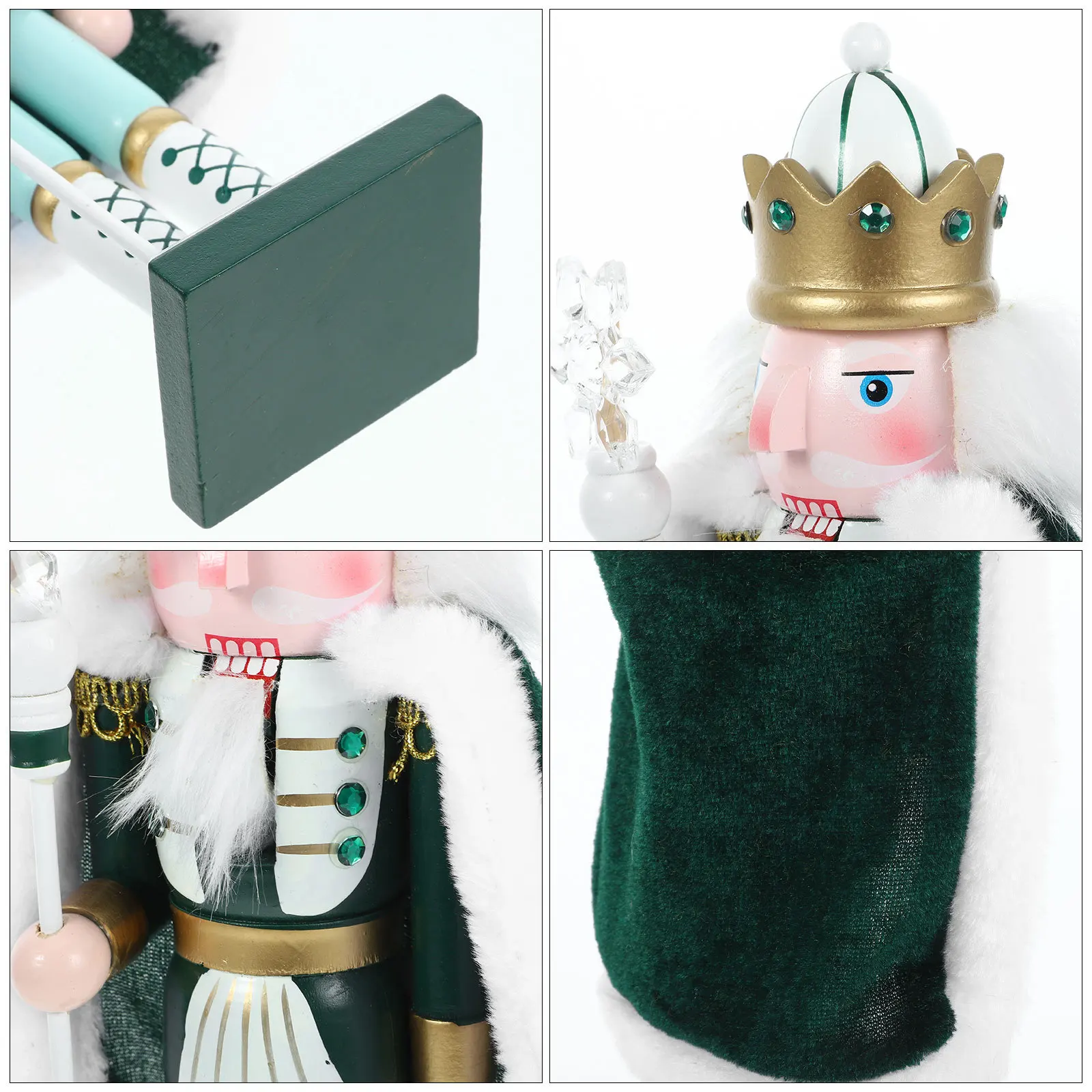 

Nutcracker Xmas Desktop Decor Christmas Party Favor Wood Craft Christmas Nutcracker Ornament Festival Gift