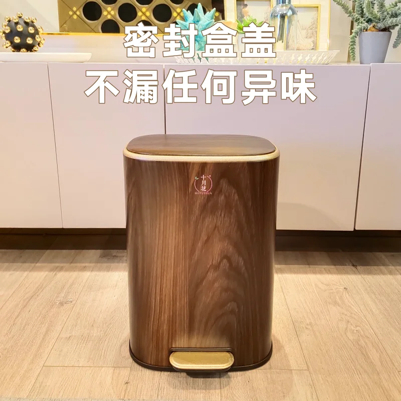 

Легкий роскошный металлический мусорный бак из нержавеющей стали с ножками для дома, спальни, туалета, ванной комнаты, кухни, гостиной с