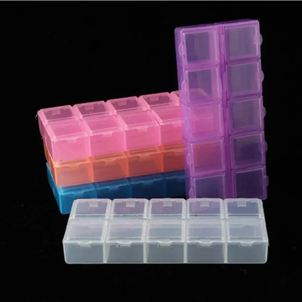 

Tools Storage Box 10 Grids Compartment Plastic Storage Box Screw Holder Case Organizer Container Storage Case Tool Boxes