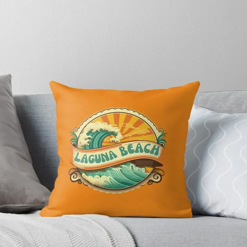 

Laguna Beach Retro Throw Pillow Pillow Cases Decorative pillows decor home Christmas Cushion For Home luxury sofa pillows pillow