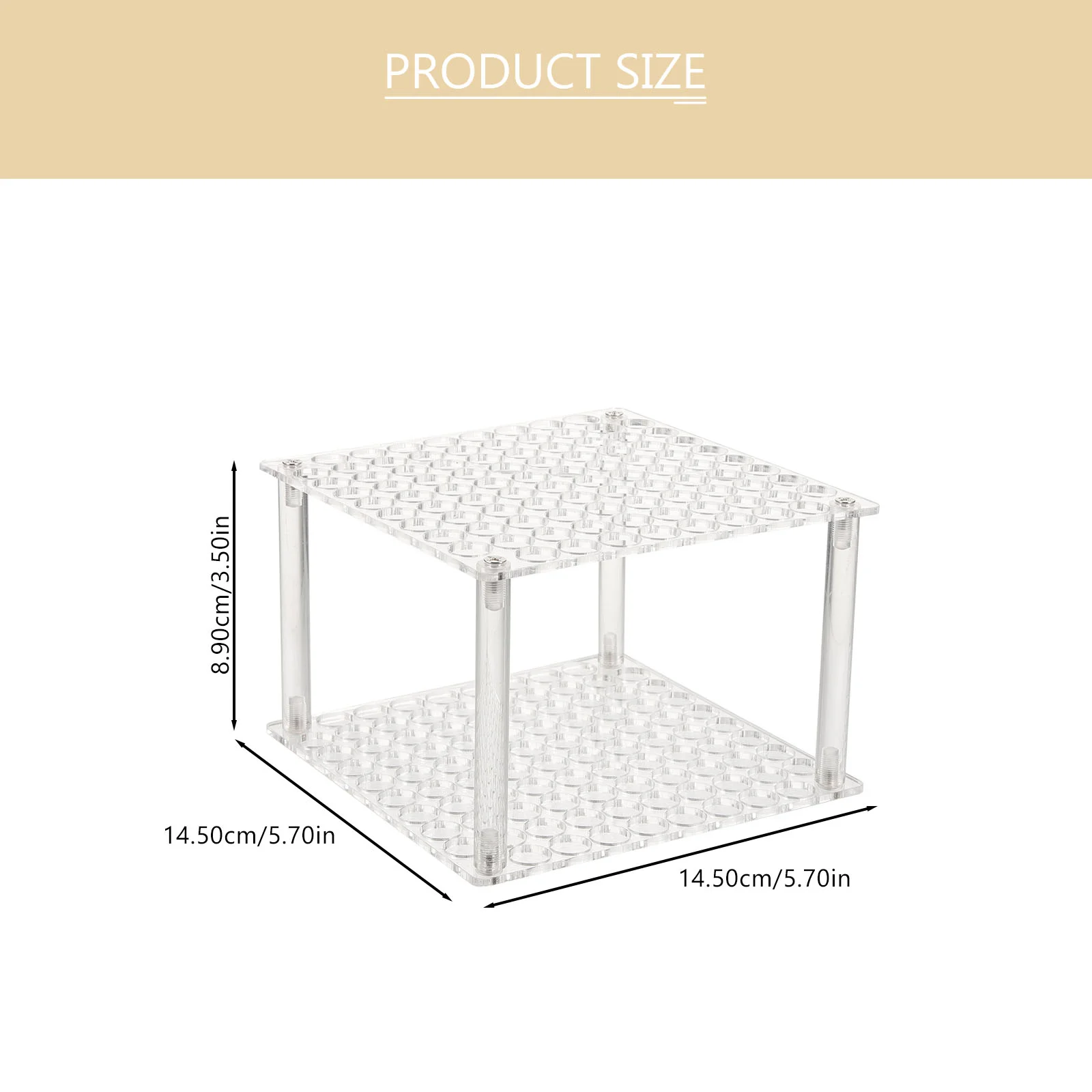 โปร่งใสผู้ถือปากกาOrganizer RackสําหรับจอแสดงผลสํานักงานEyebrow Ballสีแปรงอะคริลิคปากกาลูกลื่น