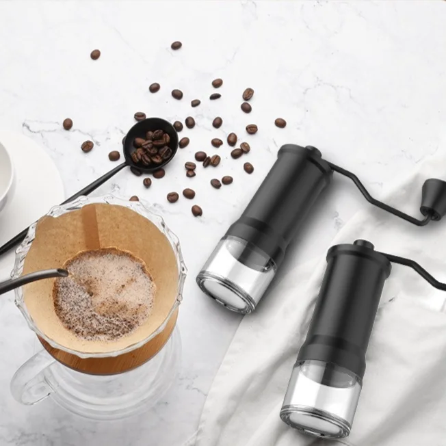 مطحنة القهوة المصنوعة يدوياً، مطحنة القهوة المصنوعة من الألومنيوم الكون، مطحنة القهوة المحمولة، مطحنة القهوة لمستلزمات القهوة