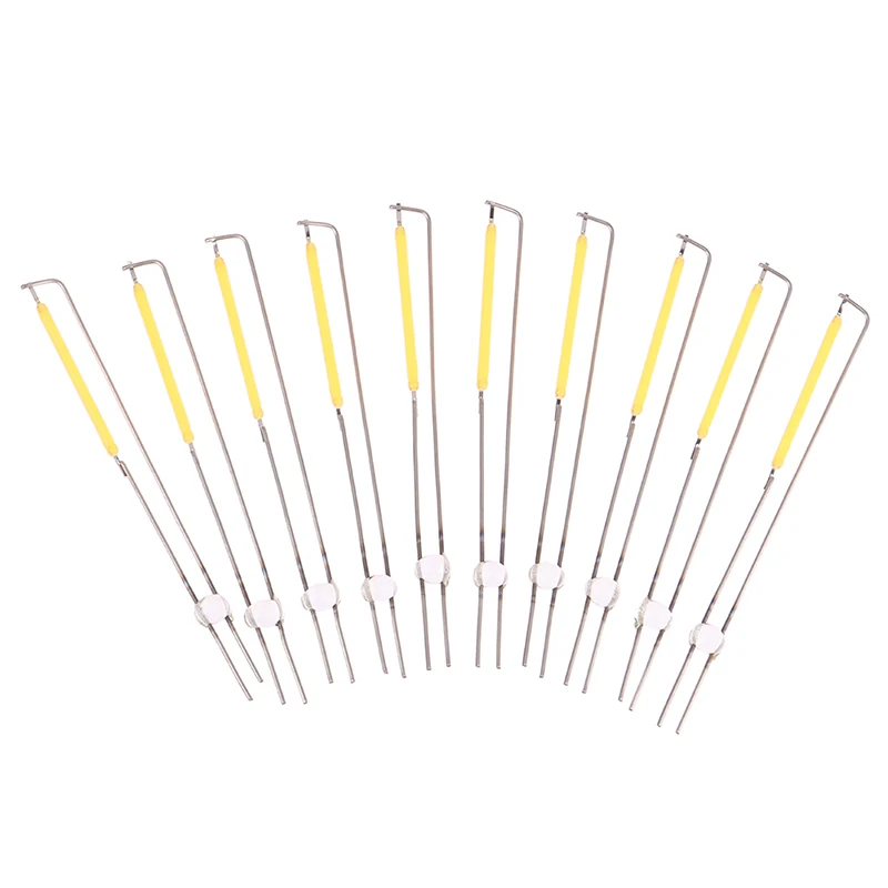 10pcs 3v 2700k LED-Glühlampe Lampen teile Keramik Punkts ch weißen Filament Draht Lampe Filament LED-Diode Teil lampe Chip