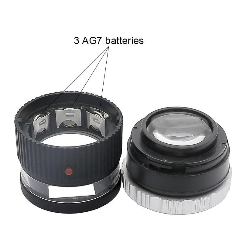 Imagem -04 - Jóias Lupa com Led uv Light Lente de Vidro Óptico Ampliação 30x Lupa para Identificar Selos Diamantes Antiq