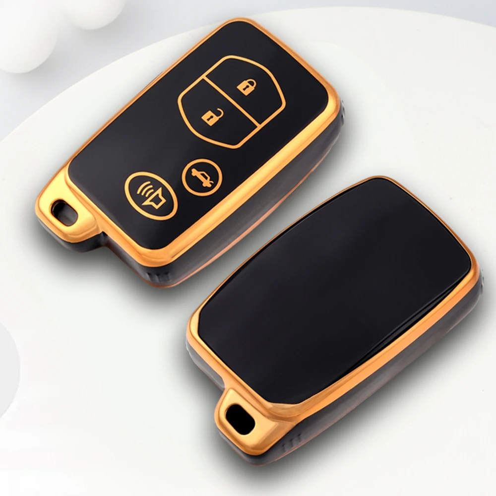 

3 4 Buttons For Toyota Land Cruiser Prado Camry Crown Majesta Highlander Kluger Mark X Subaru Foreste XV Car Key Case Fob Cover