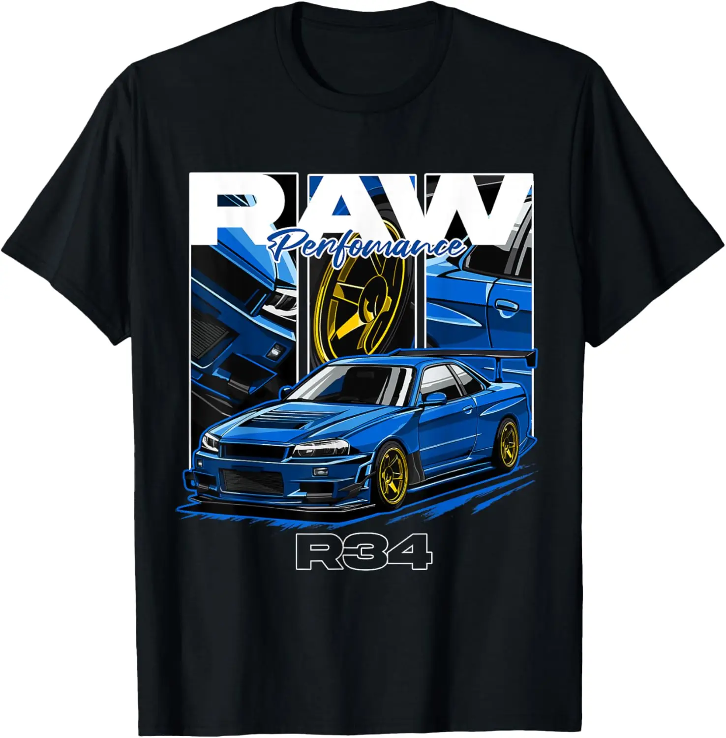 R34 Cars, Japanese Performance Cars, Drift Cars, GTR R34 T-Shirt