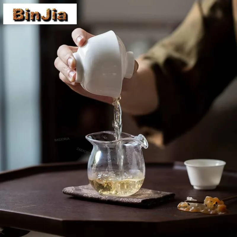 130ml Ivory White Ultra-thin Tire Gaiwan Creative Tea Tureen Tea Bowl With Lid Kit Tea Making Cover Bowl Tableware Ornaments