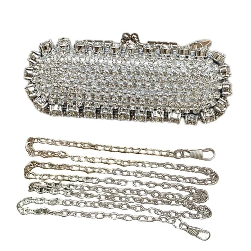Rhinestones Decorated Handbag Shoulder Bag Evening Purse For Special Celebrations