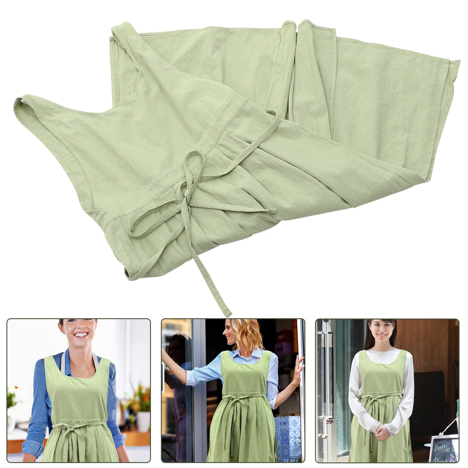 

Кухонный фартук для приготовления пищи, спецодежда, многоцелевой, грязеотталкивающий, маслостойкий, моющийся, для выпечки, сада, живописи, домашний фартук