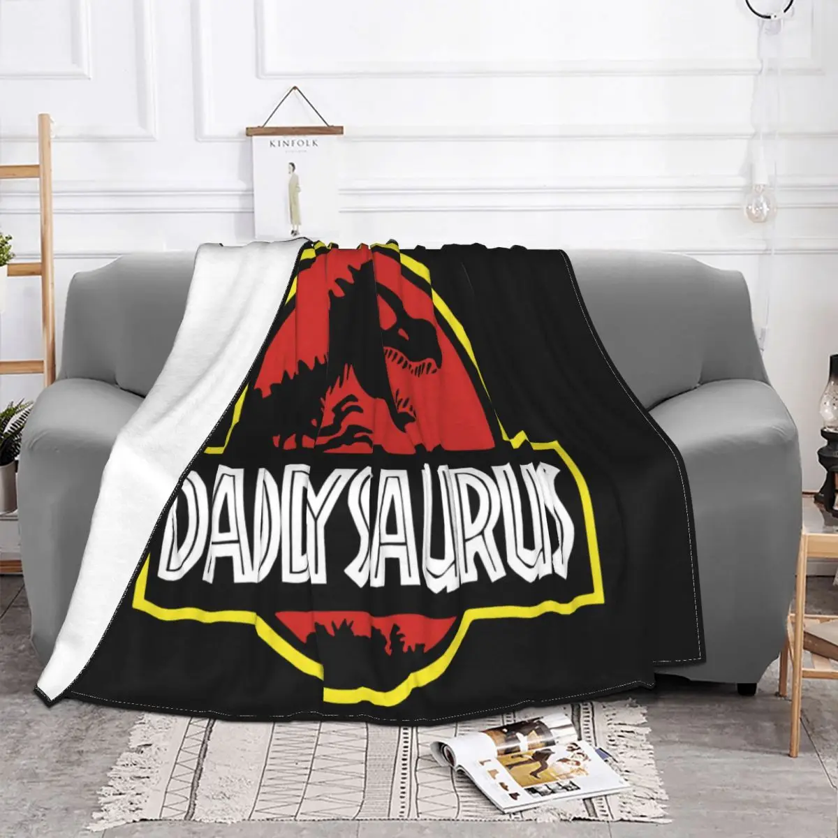 Daddysaurus 88 Dad Swea Mens Fathers Day Gift Daddy Dad Swea Woman 2021 Latest Movie Throw Blanket