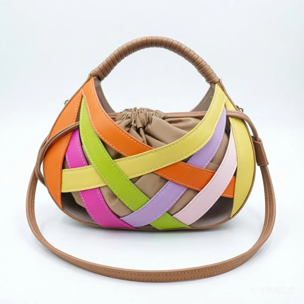 

Luxury Designer Ladies Shoulder Messenger Bag small totes tassel lady Composite bag Rainbow Woven hollow Women Handbags bolso
