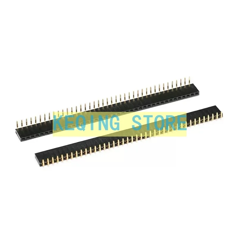 10PCS Single/double row of female sockets curved pins/feet sockets, spacing 2.54MM 1*40P 2*40P