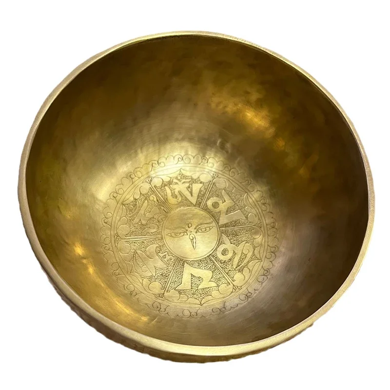 Large Handmade Tibetan Bowls Nepal Brass Singing Bowl Yoga Meditation Buddhism Sound Bowl Chakras Meditation Instruments Gifts