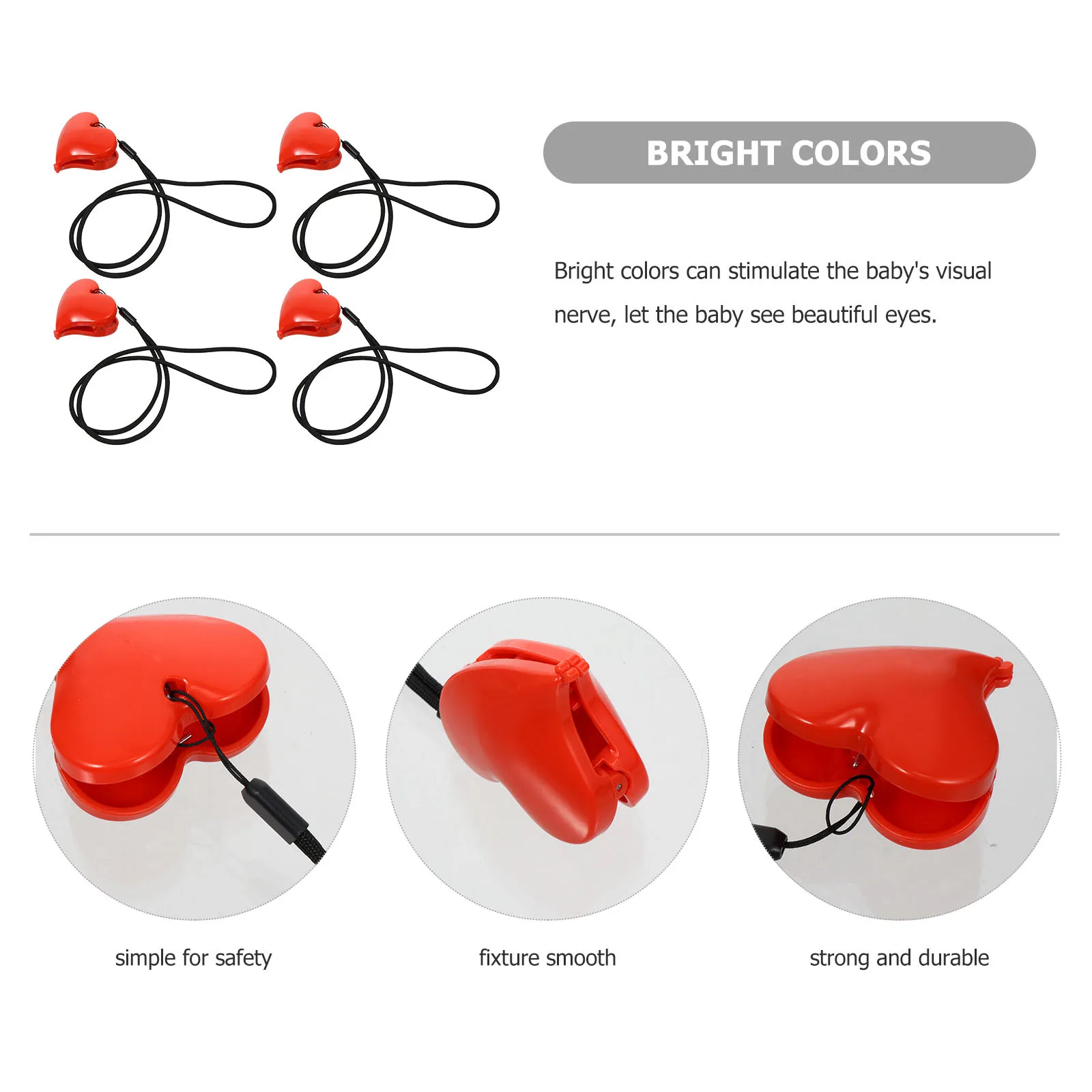 2 juegos de Clips en forma de corazón para cochecito de bebé, abrazaderas multifuncionales para manta, clavijas para cochecito, accesorios para cochecito, Clips para funda de asiento de coche