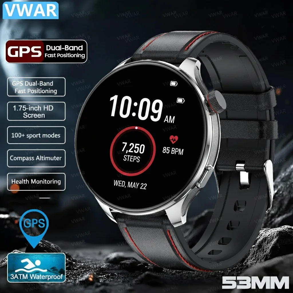2026 New VWAR Balance 2 GPS Smart Watch 53mm 1.75